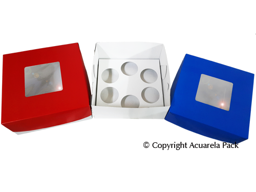 6 Cup Cakes + divisorios + visor - COD.: 1240