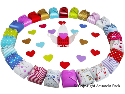 Cajitas Bijou, con corazón + interior - COD.: 1141