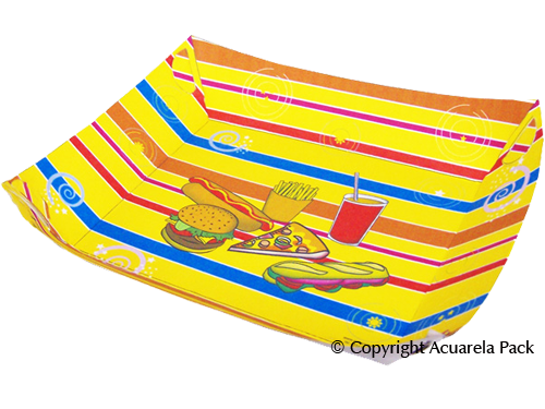 Plato plastif. Diseño: multicolor - COD.: 1125