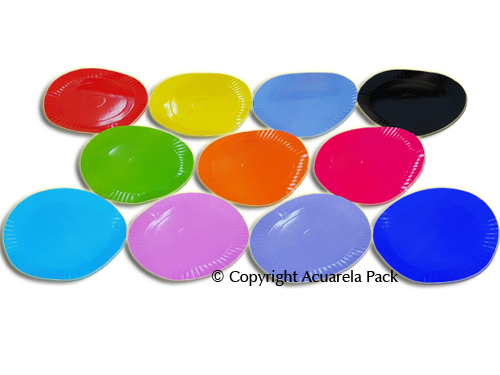 Platos redondos, plastificados - COD.: 172