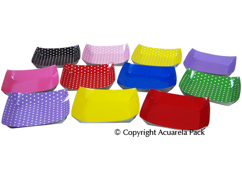 Platos plastificados colores - COD.: 1125