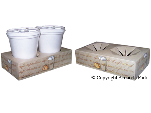 Portavasos. Diseño: café - COD.: 1340