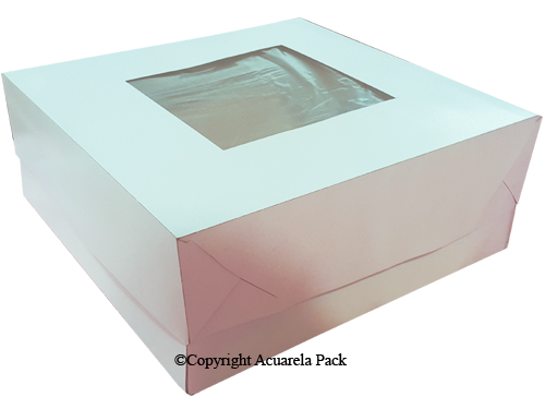 Torta: 30 x 30 x 10 cm. + visor - COD.: 1680