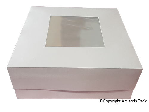 Torta: 22 x 22 x 10,5 cm. + ventana - COD.: 1162